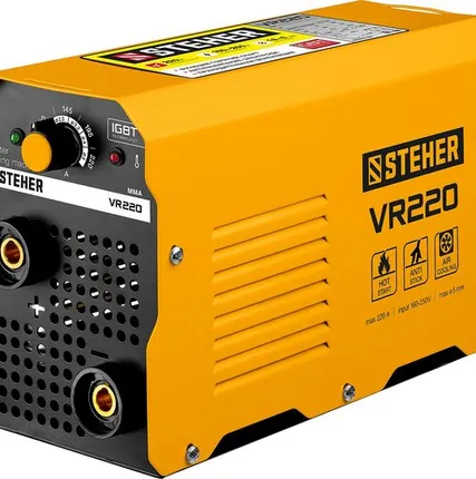 Фото №0 STEHER ММА, 220 А, сварочный аппарат инверторный, макс. электрод Ø 5.0 мм (VR-220)