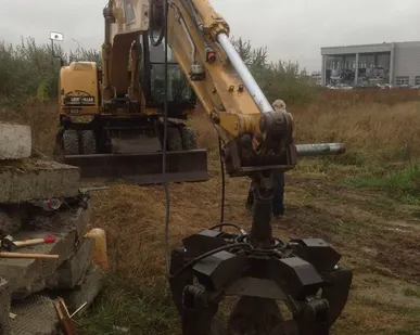 фото АРЕНДА ЭКСКАВАТОРА С ГРЕЙФЕРОМ