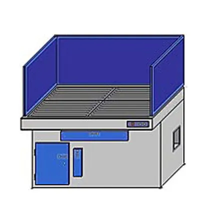 Фото №0 Стол сварщика ССК-14-8-85 с вытяжкой и пусковым управлением