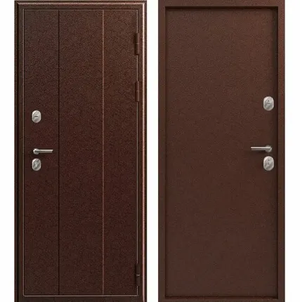 Фото №0 Дверь входная С-100/V01 (Центурион) металл/металл, Антик медь 2050х860мм, ПРАВАЯ