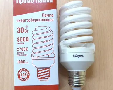 фото Лампа энергосберегающая Navigator 30/840 Е27