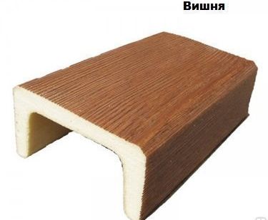 фото Балки потолочные полиуретановые Б-126 модерн (12х6х300см) цвет Вишня