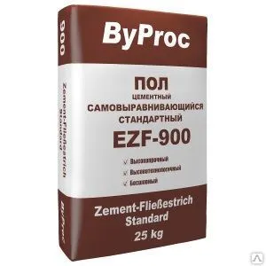 Фото №0 Пол самовыравнивающийся стандартный ByProc EZF-900, 25кг