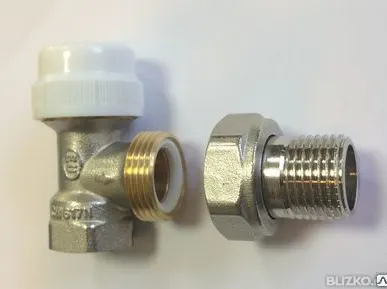фото Клапан угловой термостатический Valtec 1/2"