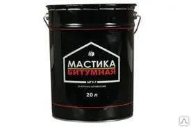 фото АкваМаст мастика битумная гидроизоляционная для фундамента (18кг)