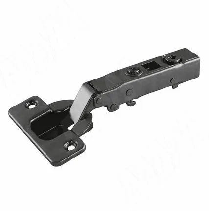 Фото №0 HARMONY петля с доводчиком (амортизатором) накладная (90/105), стандартная, черный никель (51ASH50500CBBN)