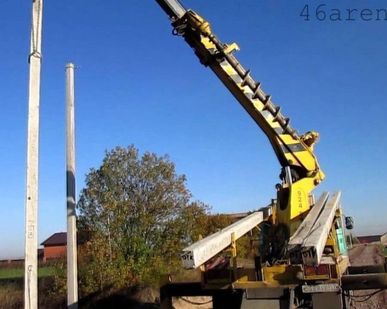 фото Бурение и установка опор
