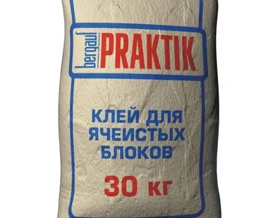 фото Клей для ячеистых блоков Bergauf Praktik