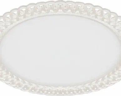 фото Светильник встраиваемый LED 6W 4000K AL9020 круг белый с подсветкой Feron