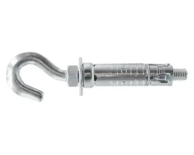фото анкер-гильза оцинкованная с крюком ПАРТНЕР AC-GA M6x40 D10 2шт