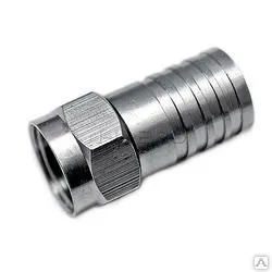 фото Разъем обжимной для кабеля RG6 медный Cadena