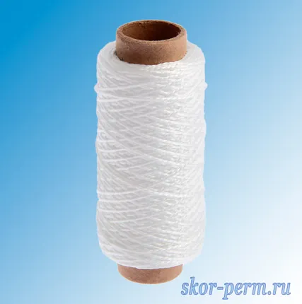 Фото №0 Нить крученая двухпрядная d=1,3 мм (100 м)