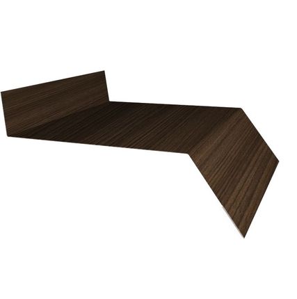Фото №0 Отлив простой 150 0,45 Print Elite Coffee Wood