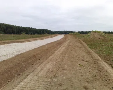 фото Строительство временных дорог