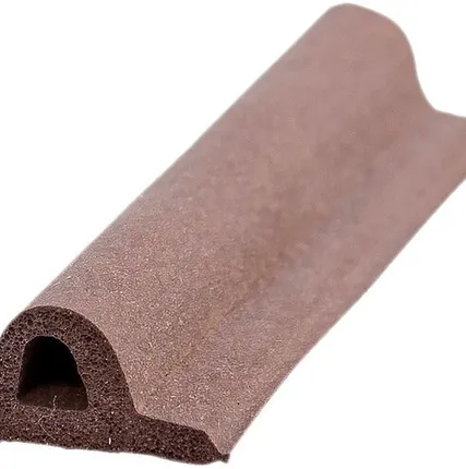 Фото №0 Уплотнитель REMONTIX Лента уплотнительная бытовая Remontix Р-профиль коричневый 9 мм 6 м