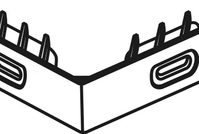 фото Стартовый угол BURG к фасадным панелям Docke