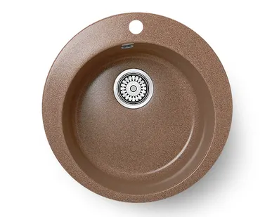 фото Мойка ГЛЯНЦЕВАЯ КВАРЦ 495LL -6 ТЕРРАКОТ
