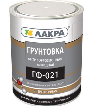 Фото №0 Грунт ГФ-021 красно-коричневый ЛАКРА 2,5 кг