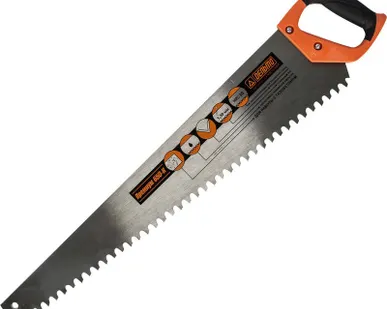 фото Ножовка/Пила по газо- и пенобетону 650мм шаг 16мм Премиум Дельта 10113