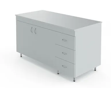 фото Лабораторный стол-тумба со столешницей из ЛДСП Теолаб НВ-1500 СТЛ