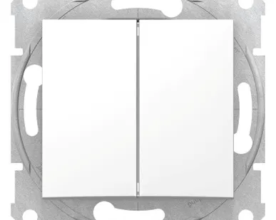 фото Механизм переключателя 2-кл. СП Sedna 10А IP20 (сх. 6+6) 250В бел. SchE SDN0600121