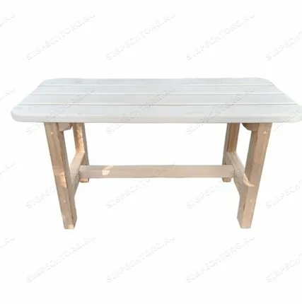 Фото №0 Лавка 900мм Осина - Сосна