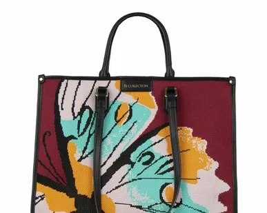 фото Текстильная сумка-тоут Таормина с косметичкой внутри TJ COLLECTION YB 5458024 BDM