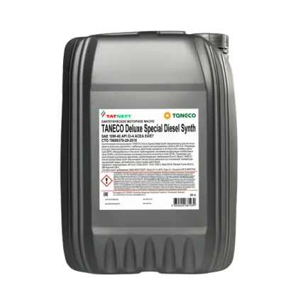 Фото №0 Масло моторное синтетическое TANECO Deluxe Special Diesel Synth 10W-40 20 л 10W-40