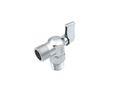 фото Кран угловой шаровой Valogin 1/2" н.р.-н.р. (ручка флажок)