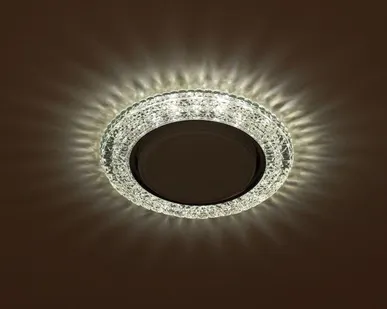 фото Светильник DK LD26 SL/WH декор cо светодиодной подсветкой Gx53 прозр. ЭРА Б0029638