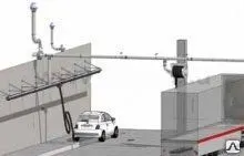 фото Рельсовая система для вытяжки отработавших газов, 16 м WORKY GDK-100-16