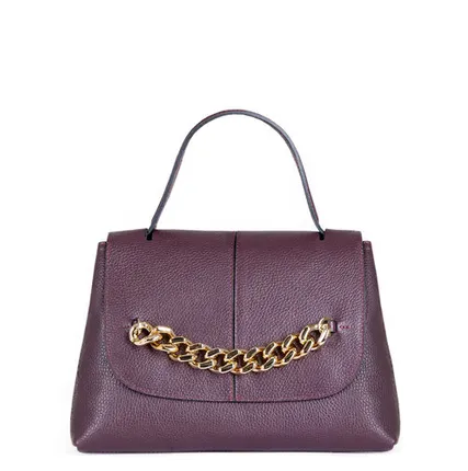 Фото №0 Бордовая сумка-трапеция Ницца с цепью TJ COLLECTION YG 5329912 BDZ