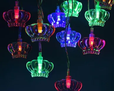 фото Гирлянда светодиодная "Нить Короны" 3м 20LED 8 режимов 220В IP20 мультиколор ЭРА Б0041898