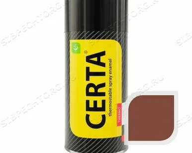 фото Эмаль термостойкая «Церта» до 500 гр КРАСНО-КОРИЧНЕВАЯ