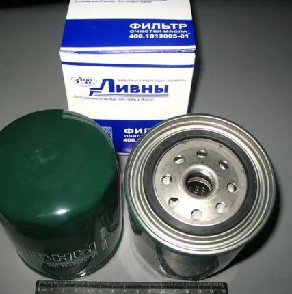 Фото №0 Фильтр масляный ГАЗ дв.405,406,409 (112мм) (АО "АВТОКОМ", г. Ливны) 406-1012005-01