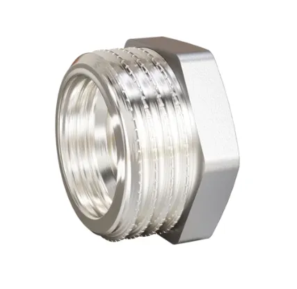 Фото №0 Футорка LD Pride DN50х32 (2"НР х 1 1/4" ВР) латунь никель