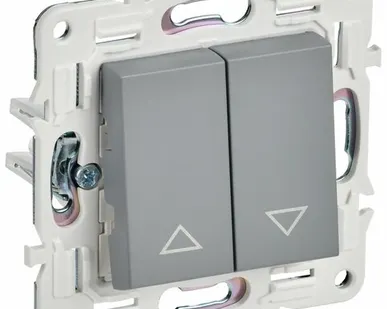 фото SKANDY Выключатель жалюзи 10А SK-V12Gr серый IEK