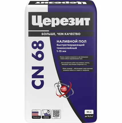Фото №0 Пол самовыравнивающийся Ceresit CN 68, 25 кг