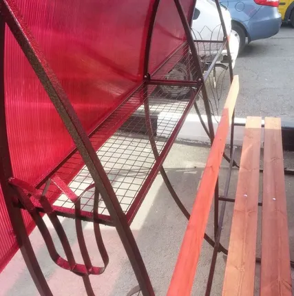 Фото №0 БЕСЕДКА "ТЮЛЬПАН" С ПОЛОЧКАМИ