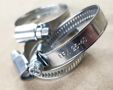 фото Хомут червячный PL-9 (25-40)/ W1 из оцинкованной стали