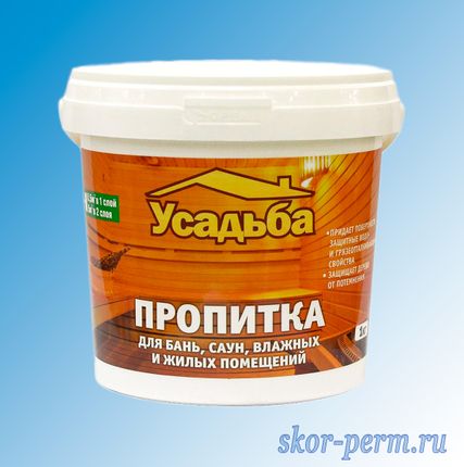 Фото №0 Пропитка для бань и саун УСАДЬБА У-409 1,0 кг