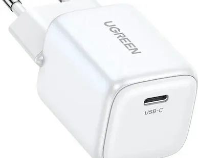 фото Сетевое зарядное устройство Ugreen CD319 Mini, 1 х USB-C PD 30W GaN FAST Charger (15326), цвет белый