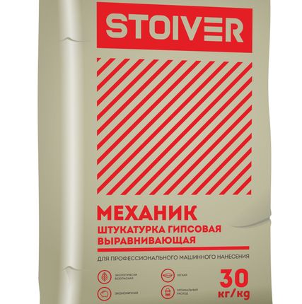 Фото №0 Штукатурка гипсовая Волма-STOIVER-Механик 30кг