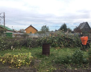 фото Спил, вырубка кустарника (мелколесье) Тюмень.