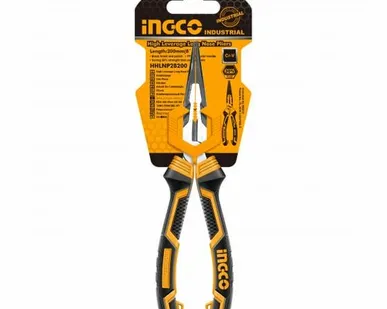 фото Длинногубцы (тонкогубцы) 200мм прямые "INDUSTRIAL" / INGCO