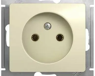 фото Механизм розетки 1-м unica top б/з з/ш бежевый