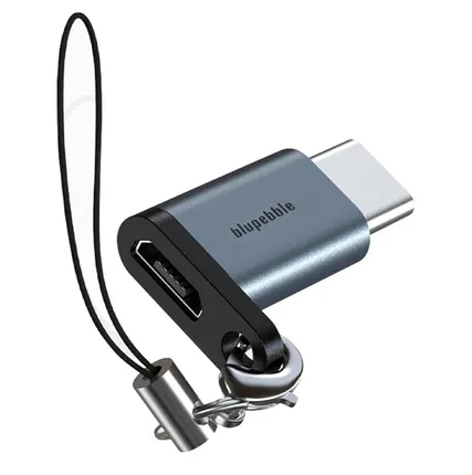 Фото №0 Адаптер Blupebble USB-C - MicroUSB, серый