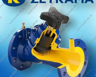 фото Клапан балансировочный Zetkama 447A DN065, PN16, Ф/Ф, Тмакc 300°C