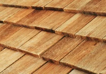 Фото №0 Деревянная черепица 40 лиственница 80-90мм 9-10мм