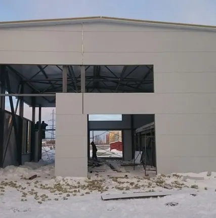 Фото №0 Монтаж стеновых сэндвич-панелей